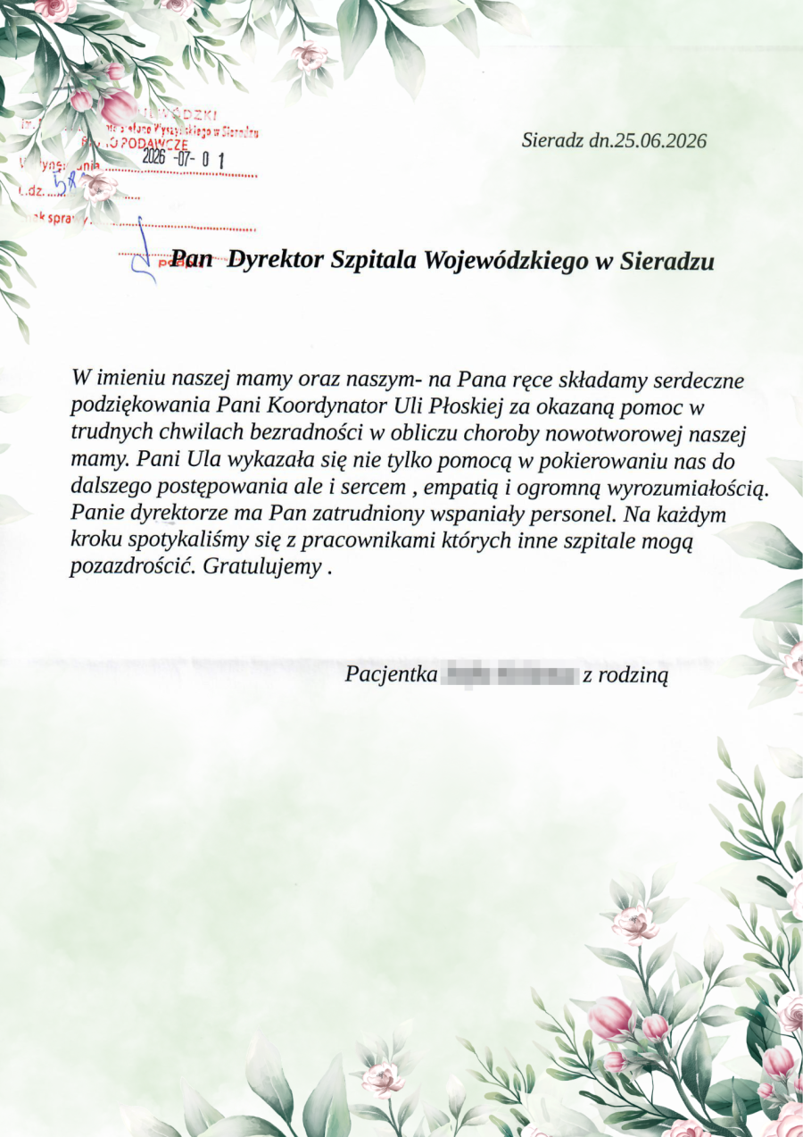 Podziękowania""