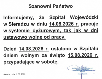 14.08.2026 System Dyżurowy w Szpitalu